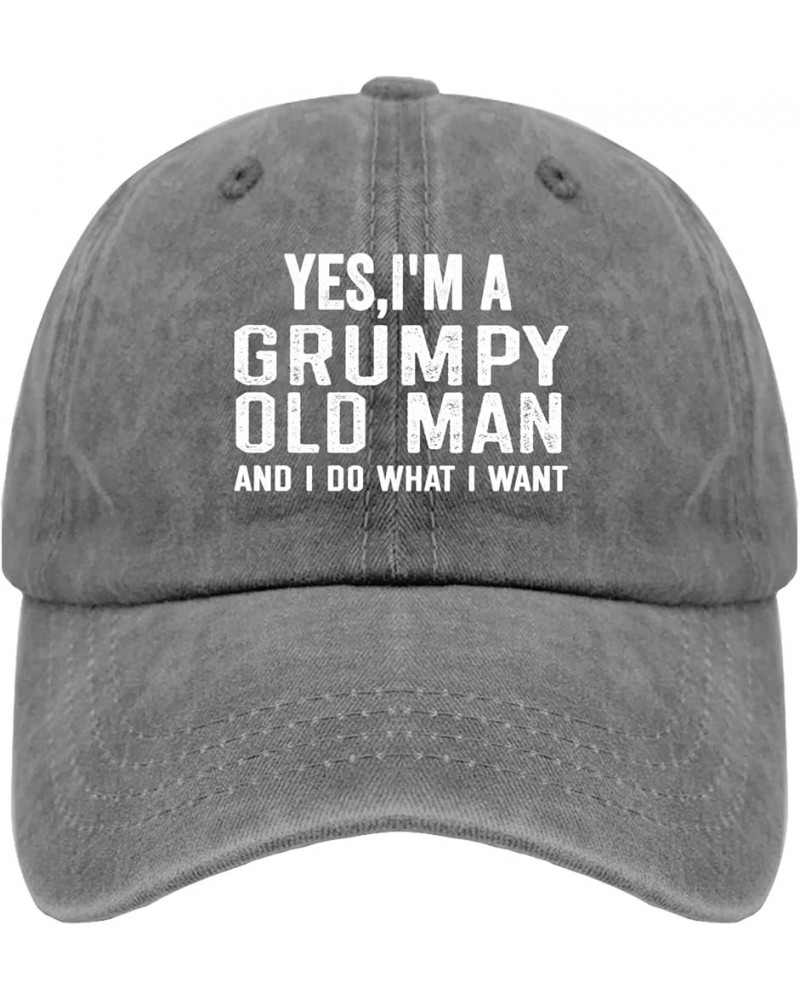 Old Man Baseball Cap I Am a Grumpy Old Man I Do What I Want When I Want Dad Hat for Women Vintage Denim Caps Adjustable Pigme...