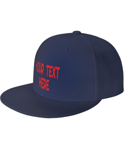 Custom Caps,Custom Photo Caps Your Custom Here,Add Your Own Text and Design,Classic Mens Womens Trucker Hats Navy Blue-1 $7.4...