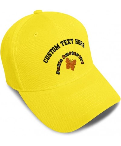 Baseball Cap Julia Butterfly Insects Insects Acrylic Nature Dad Hats for Men and Women Yellow Personalized Text Here $13.76 B...