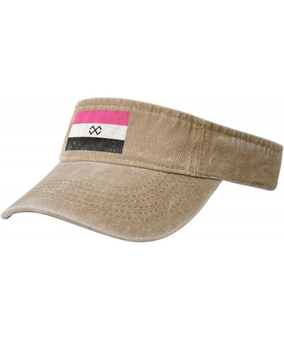 Flag of The Moksha People Sun Visor Hats for Women Men Adjustable Sports Sun Hats Cotton Golf Cap Natural $12.14 Visors