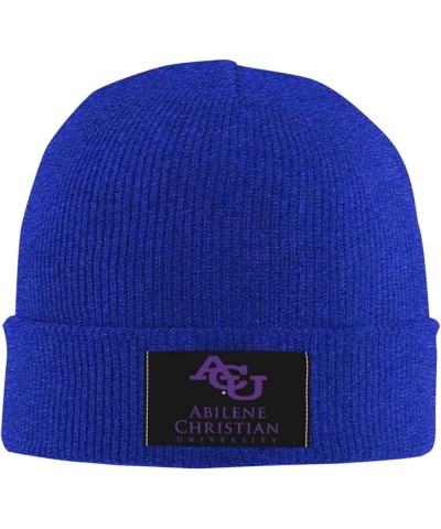 Abilene Christian University Logo Stretch Beanie Knit Hat for Men Women Winter Fall Spring Warm Cap Blue $11.99 Skullies & Be...