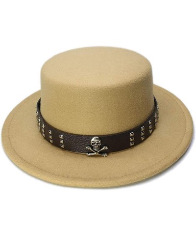 Unisex Vintage Fedora Wide Brimmed Dome Pork Pie Dome Hat Gray One Size $19.80 Fedoras