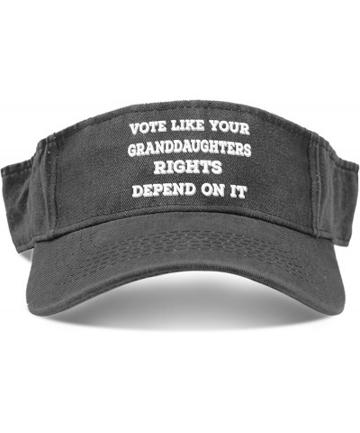 Vote Like Your Granddaughters Rights Depend On It Caps Visors for Men Golf Caps Uv ion Beach Allblack $11.59 Visors