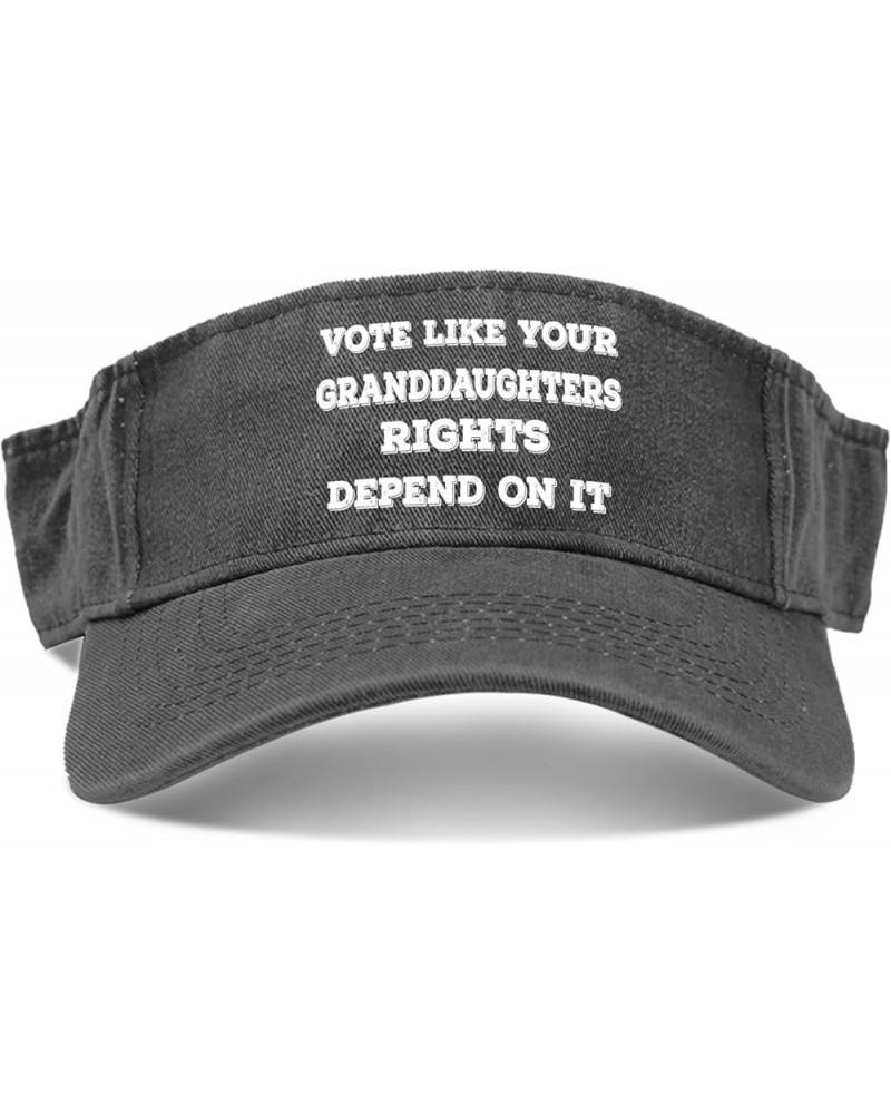 Vote Like Your Granddaughters Rights Depend On It Caps Visors for Men Golf Caps Uv ion Beach Allblack $11.59 Visors