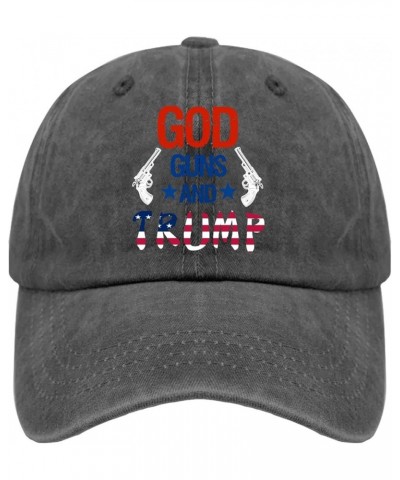 Hats for Men Baseball Cap Republican Fashion Cap for Women's Hiking Hats Quick Dry god Guns Trump Sun Hat Pigment Black $9.22...