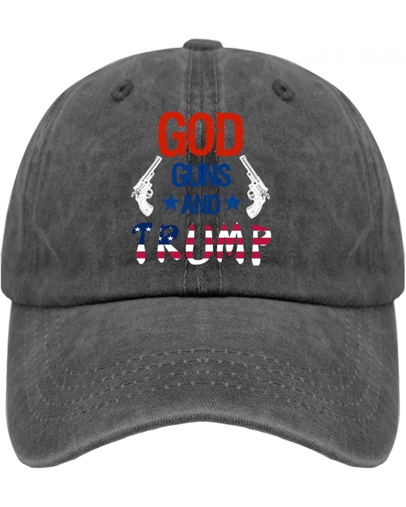 Hats for Men Baseball Cap Republican Fashion Cap for Women's Hiking Hats Quick Dry god Guns Trump Sun Hat Pigment Black $9.22...