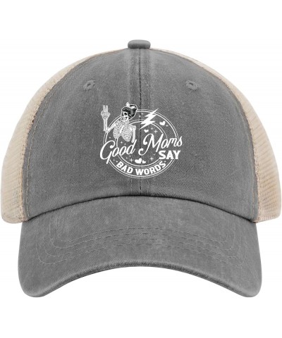 Good Moms Say Bad Words Golf Hat Mens Black Hat AllBlack Golf Hats Men Gifts for Girlfriends Workout Hats Gray02 $13.79 Sun Hats