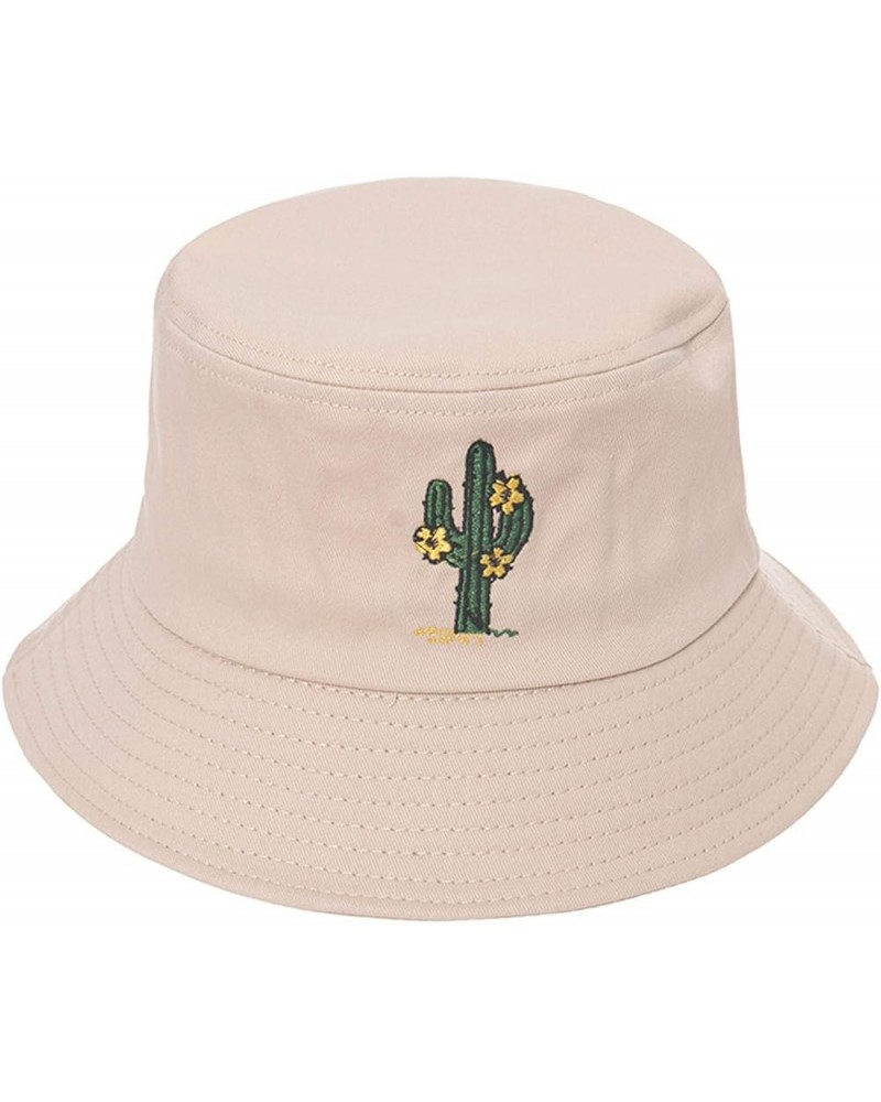 Universal Protection Fisherman's Hat Cap Embroidered Basin Sunscreen Sun Outdoor Bucket Hat Reversible Pink $7.25 Bucket Hats