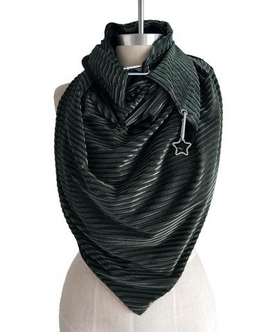 Pulpit Scarves Multi-Purpose Shawl Fashion Retro Scarf Women Scarf Knit Hat Scarf Green $10.49 Scarves