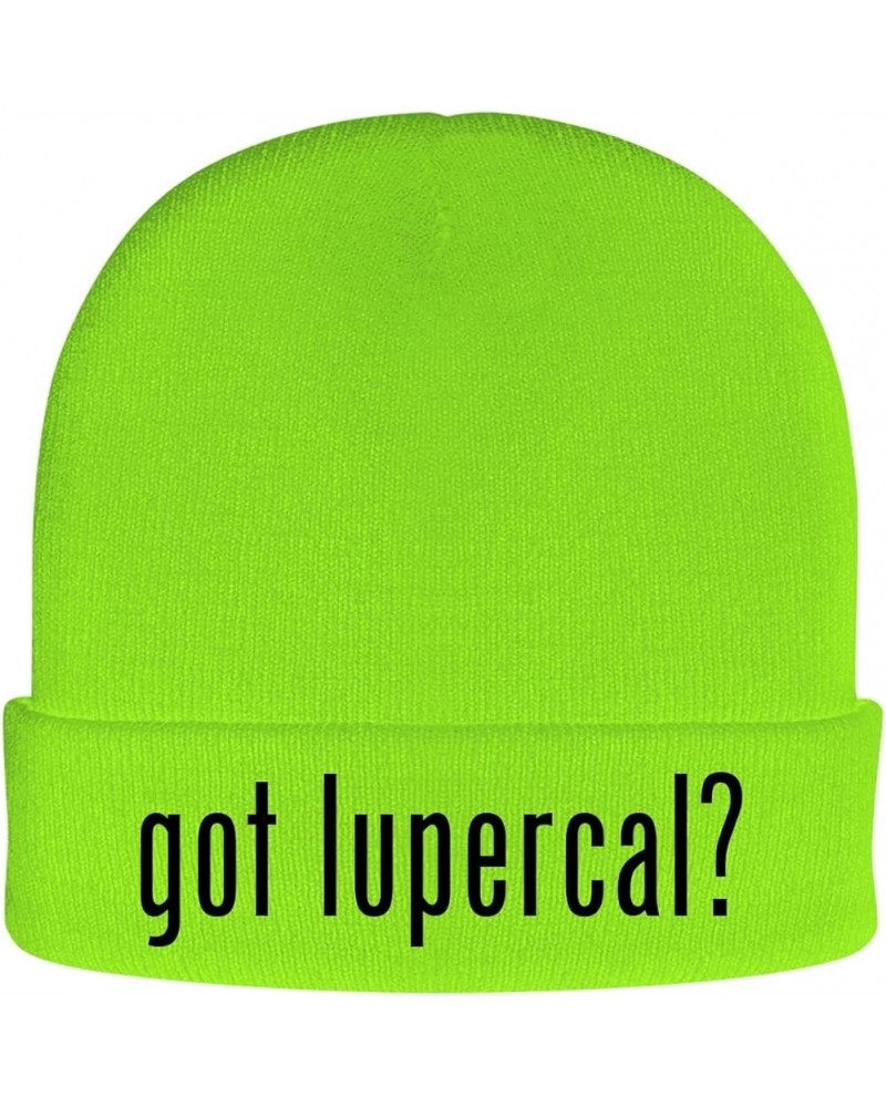 got Lupercal? - Soft Adult Beanie Cap Neon Green $17.18 Skullies & Beanies