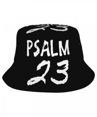 Psalm 23 4, Jesus, God, Christian Bucket Hat Summer Beach Sun Hat Packable Fisherman Cap Black $13.25 Baseball Caps