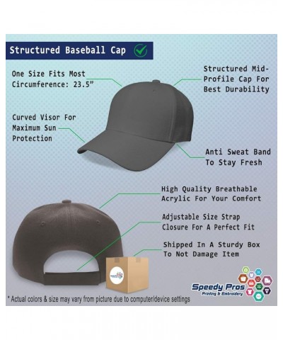 Custom Baseball Cap Doberman Head Embroidery Acrylic Dad Hats for Men & Women Dark Grey Design Only $11.07 Baseball Caps