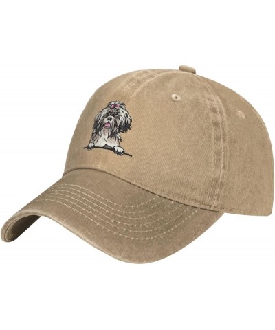 Hats for Men Dog Mom Sports Hat for Womens Outdoor Caps Breathable Shih Tzu Lids Cap Natural $9.59 Sun Hats