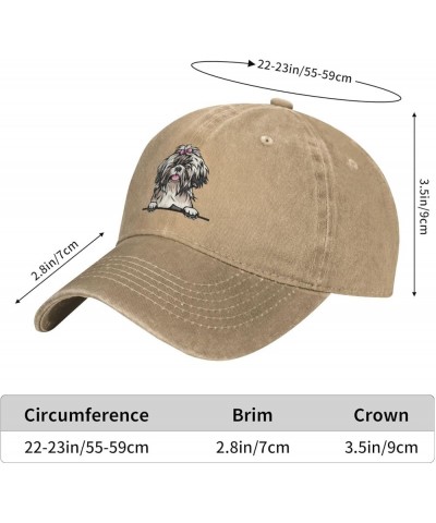 Hats for Men Dog Mom Sports Hat for Womens Outdoor Caps Breathable Shih Tzu Lids Cap Natural $9.59 Sun Hats