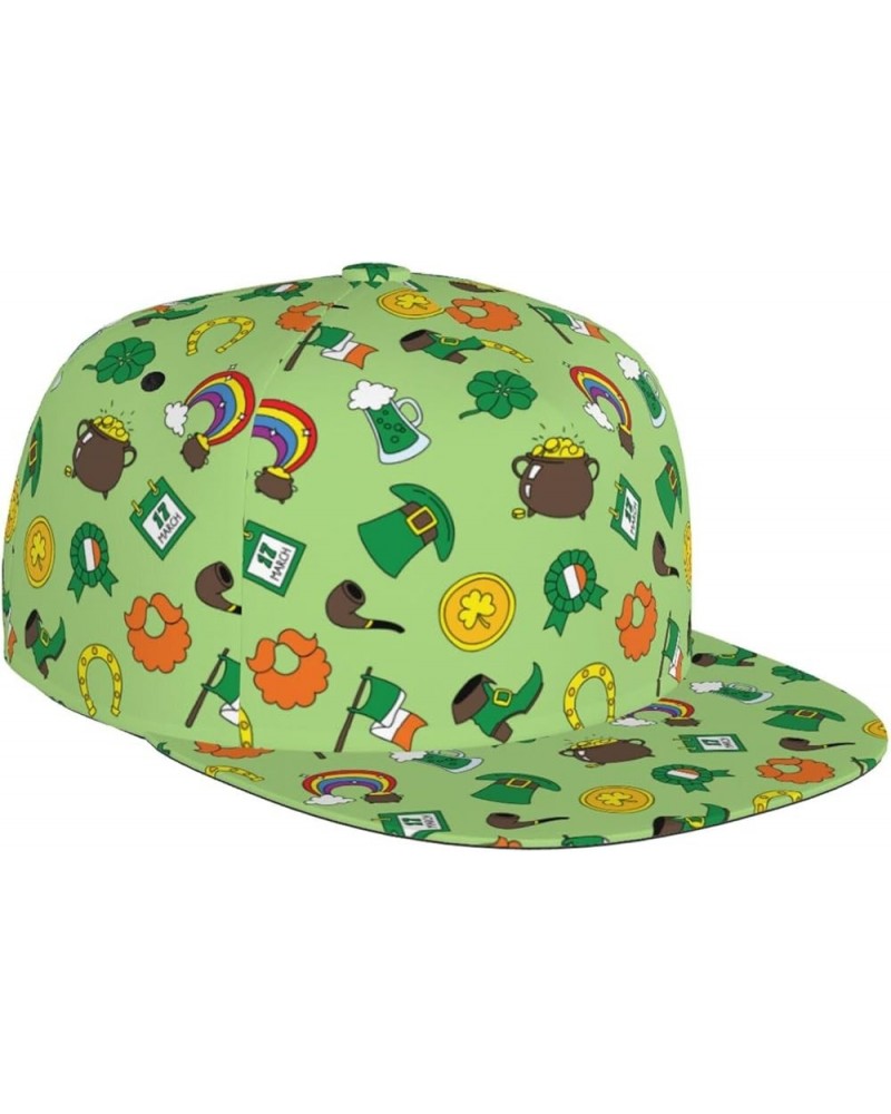 St. Patrick's Day Baseball Cap, Flat Brim Trucker Hat, Buckle Adjustable St. Patrick's Day14 $14.19 Baseball Caps