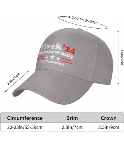 Vivek Ramaswamy 2024 Women's Baseball Hat Original Trucker Hat Adjustable Gray $11.61 Baseball Caps