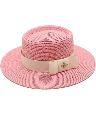 Women Fashion Top Hat Sunshade Sunscreen Big Edge Panama Hat Gentleman Hat Straw Cap Pnnrk $16.42 Sun Hats