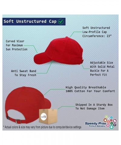 Soft Baseball Cap Lit Light Bulb Cotton Dad Hats for Men & Women Red $16.81 Baseball Caps