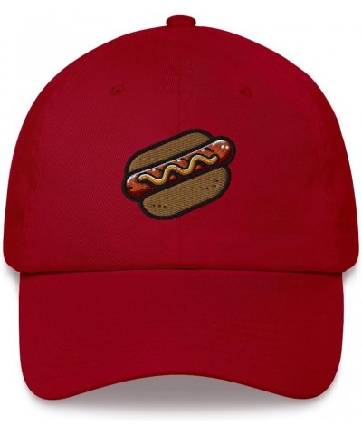 Hotdog Baseball Dad Hat Cap, Food Sausage Funny Mom Trucker Men Women Adult Embroidery Embroidered Cool Designer Cranberry $2...