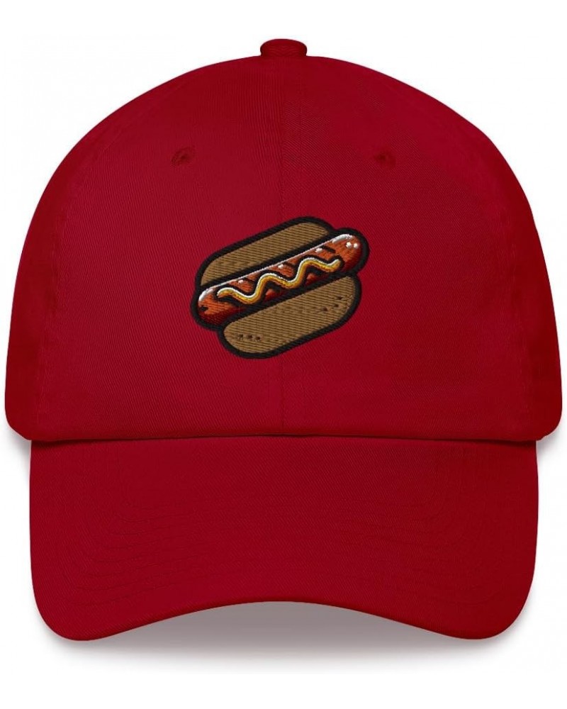 Hotdog Baseball Dad Hat Cap, Food Sausage Funny Mom Trucker Men Women Adult Embroidery Embroidered Cool Designer Cranberry $2...