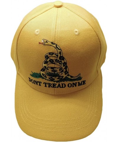 Dad Hat Embroidered Gadsden Don't Tread on Me Tea Party Yellow Baseball Hat Cap Trump, X-Small-4X-Large $10.00 Baseball Caps