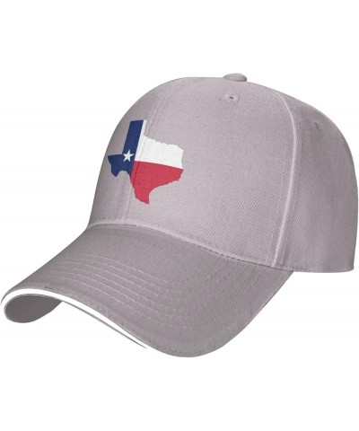 Texas Flag Hat Adjustable Funny Fashion Cap Black for Men Women Gray $11.52 Baseball Caps