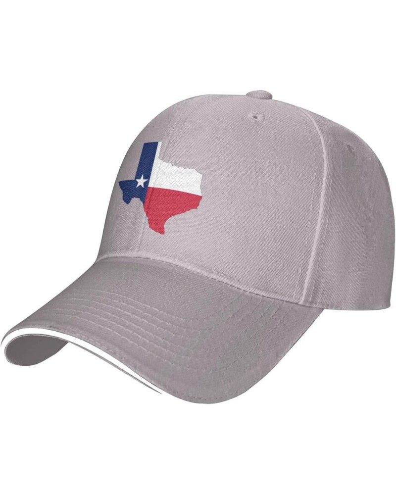 Texas Flag Hat Adjustable Funny Fashion Cap Black for Men Women Gray $11.52 Baseball Caps