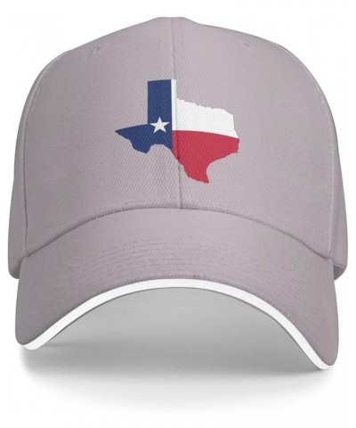 Texas Flag Hat Adjustable Funny Fashion Cap Black for Men Women Gray $11.52 Baseball Caps