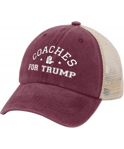 Coaches for Trump Hat Trump Hat for Women Men AllBlack Bucket Hats Vintage Hat Custom Hats Baseball Hat Deep Rose $11.95 Buck...