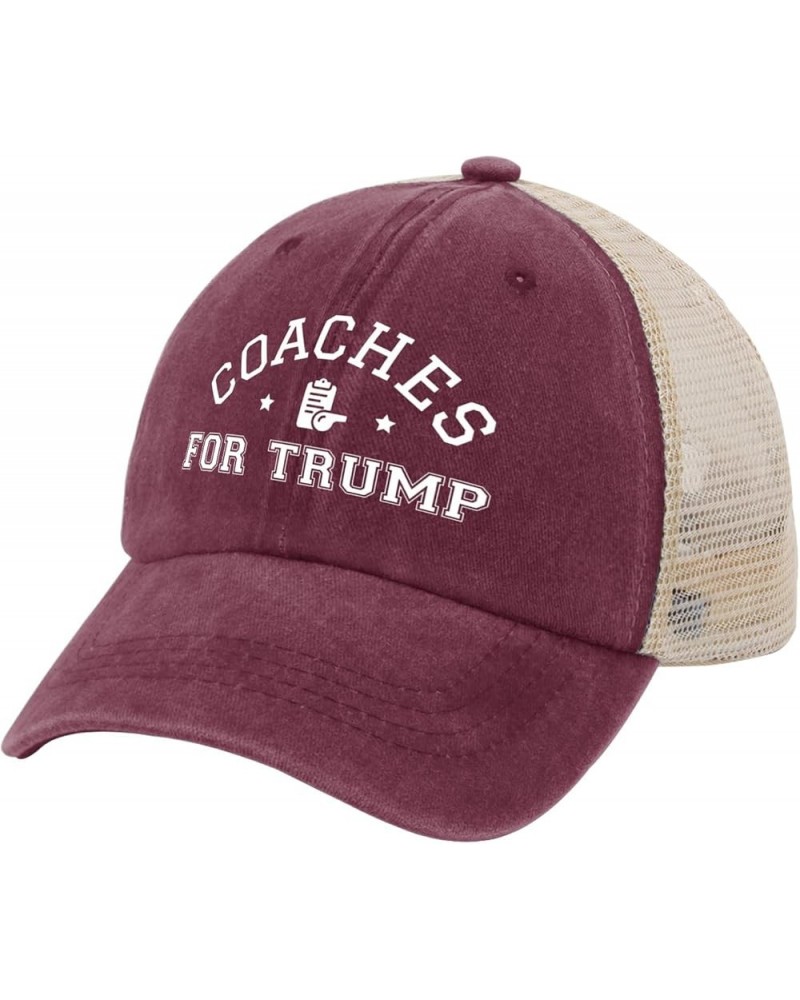 Coaches for Trump Hat Trump Hat for Women Men AllBlack Bucket Hats Vintage Hat Custom Hats Baseball Hat Deep Rose $11.95 Buck...