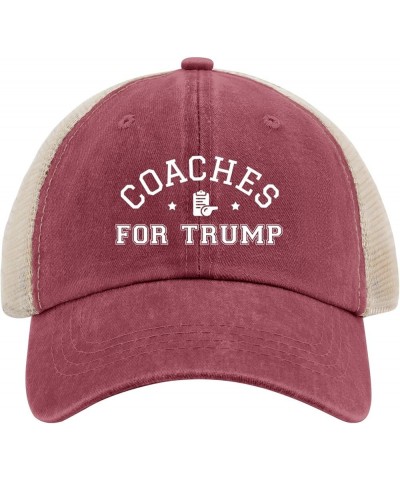 Coaches for Trump Hat Trump Hat for Women Men AllBlack Bucket Hats Vintage Hat Custom Hats Baseball Hat Deep Rose $11.95 Buck...