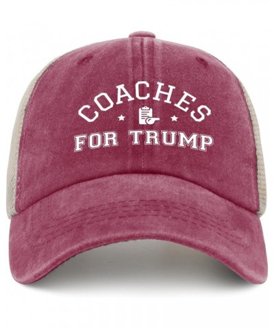 Coaches for Trump Hat Trump Hat for Women Men AllBlack Bucket Hats Vintage Hat Custom Hats Baseball Hat Deep Rose $11.95 Buck...