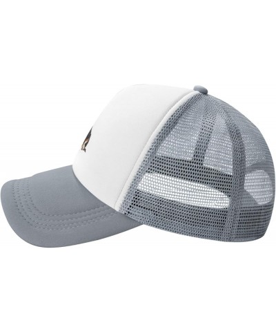 Basset Hound Dog wear Sunflower Mesh Baseball Cap, Floral Adjustable Trucker Hat Snapback Sun Hats for Men Women Gray $12.19 ...