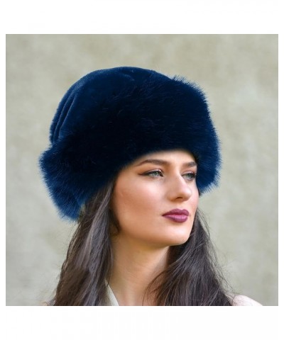 Russian Faux Fur Winter Hat, Women's Hat Warm Fox Ladies Hats for Women Cossack Style Travel Shopping Family Beige $12.83 Bom...