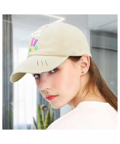 Womens Ball Cap Easter Sunday Retro Hats for Women Workout Cap Light Weight Teaching My Favoritee Peepss Visor Hat Cream-colo...