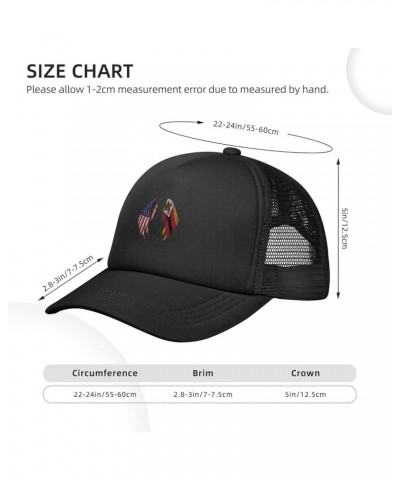 Mesh Hats Dad Caps Baseball Cap Adjustable Trucker Hat Unisex Adjustable Black $10.81 Baseball Caps