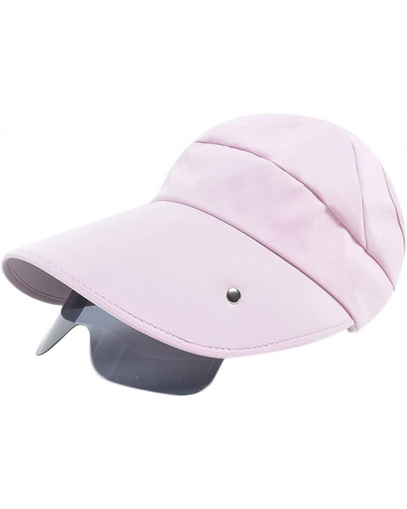 Sunhat Women's Hats Empty Top Beach for Sun Hat Wide Brim Visor Hat Beach Outdoor Summer UV for with Sunshield G Dark Pink $8...