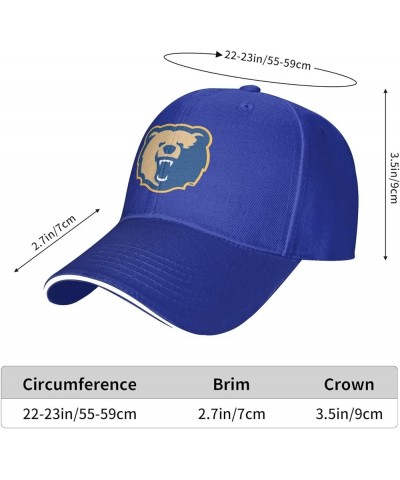 Morgan State University Logo Unisex Classic Hat Adjustable Fashion Casquette for Men Women Blue $14.92 Baseball Caps