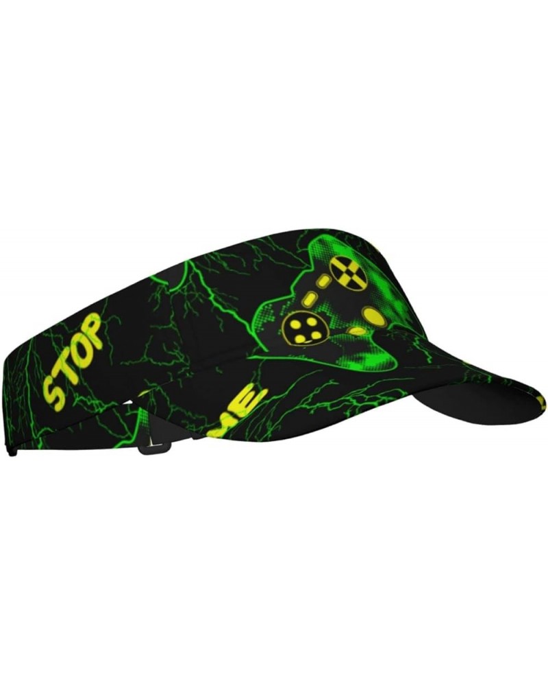 Sport Sun Visor Hats Adjustable Baseball Cap Cotton Ball Caps for Women and Men Pattern (345) $10.19 Sun Hats