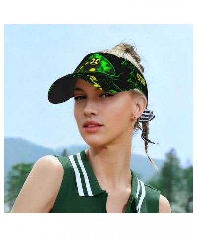 Sport Sun Visor Hats Adjustable Baseball Cap Cotton Ball Caps for Women and Men Pattern (345) $10.19 Sun Hats