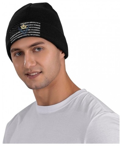 Air Force Civil Air Patrol Knitted Hat Winter Soft Warm Beanie Hats Black Black $22.37 Skullies & Beanies