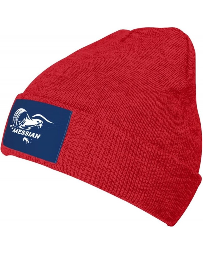 Messiah A University Logo Stretch Beanie Knit Hat for Men Women Winter Fall Spring Warm Cap Red $13.91 Skullies & Beanies