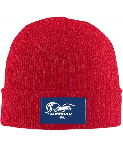 Messiah A University Logo Stretch Beanie Knit Hat for Men Women Winter Fall Spring Warm Cap Red $13.91 Skullies & Beanies