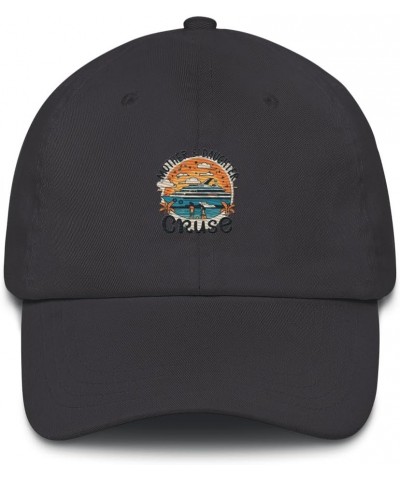 Mother Daughter Trip Cruise Arrive on The Island Dad Cap Dark Grey $19.59 Baseball Caps