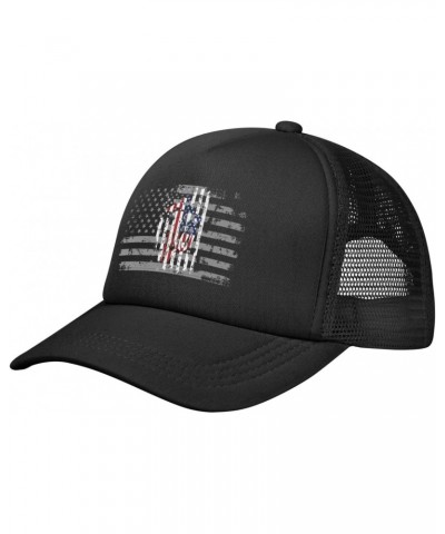 Dirt Biking USA American Flag Baseball Cap Adjustable Casual Mesh Hats Duck Tongue Hat for Men Women16 Black $11.86 Baseball ...