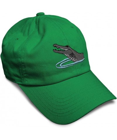 Soft Baseball Cap Wildlife Alligator Crocodile Reptile Wild Animals Antelope Cotton Dad Hats for Men & Women Kelly Green Desi...