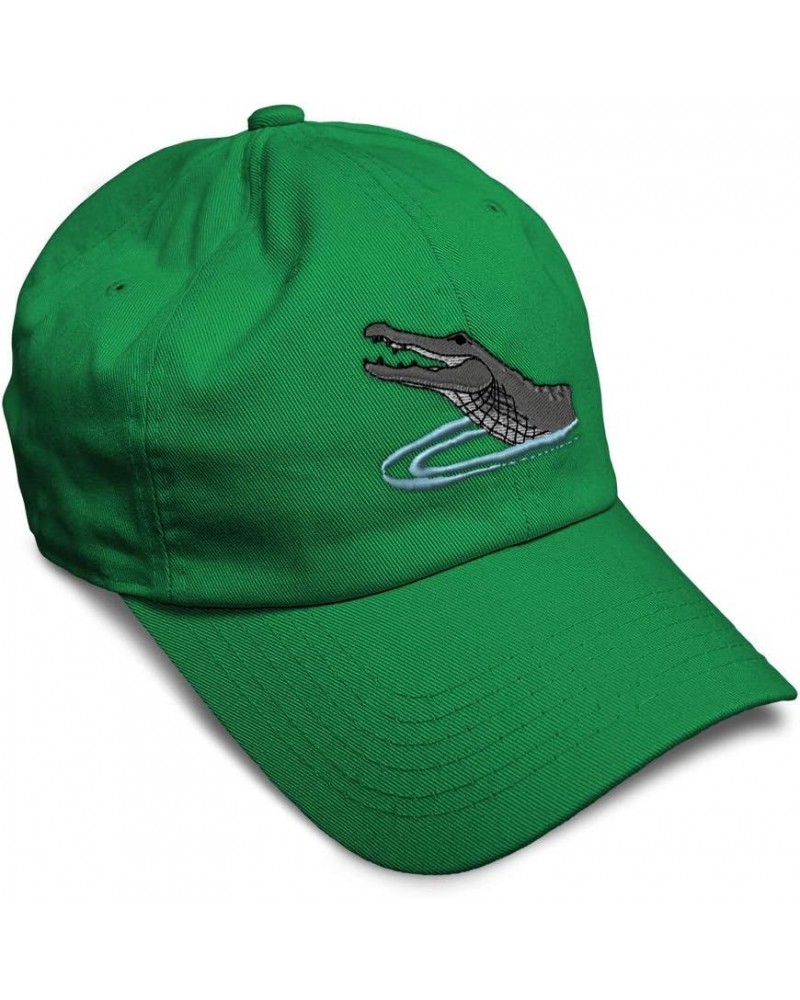 Soft Baseball Cap Wildlife Alligator Crocodile Reptile Wild Animals Antelope Cotton Dad Hats for Men & Women Kelly Green Desi...