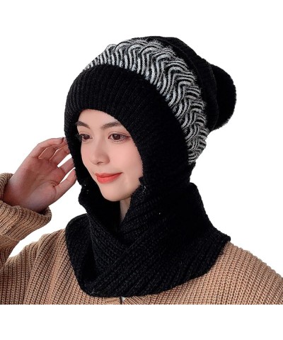 for Men Women Cuffed Cap Soft Slouchy Winter Knit Hats Fisherman Cap Unisex Daily Gifts Valentine's Day Black $10.25 Skullies...