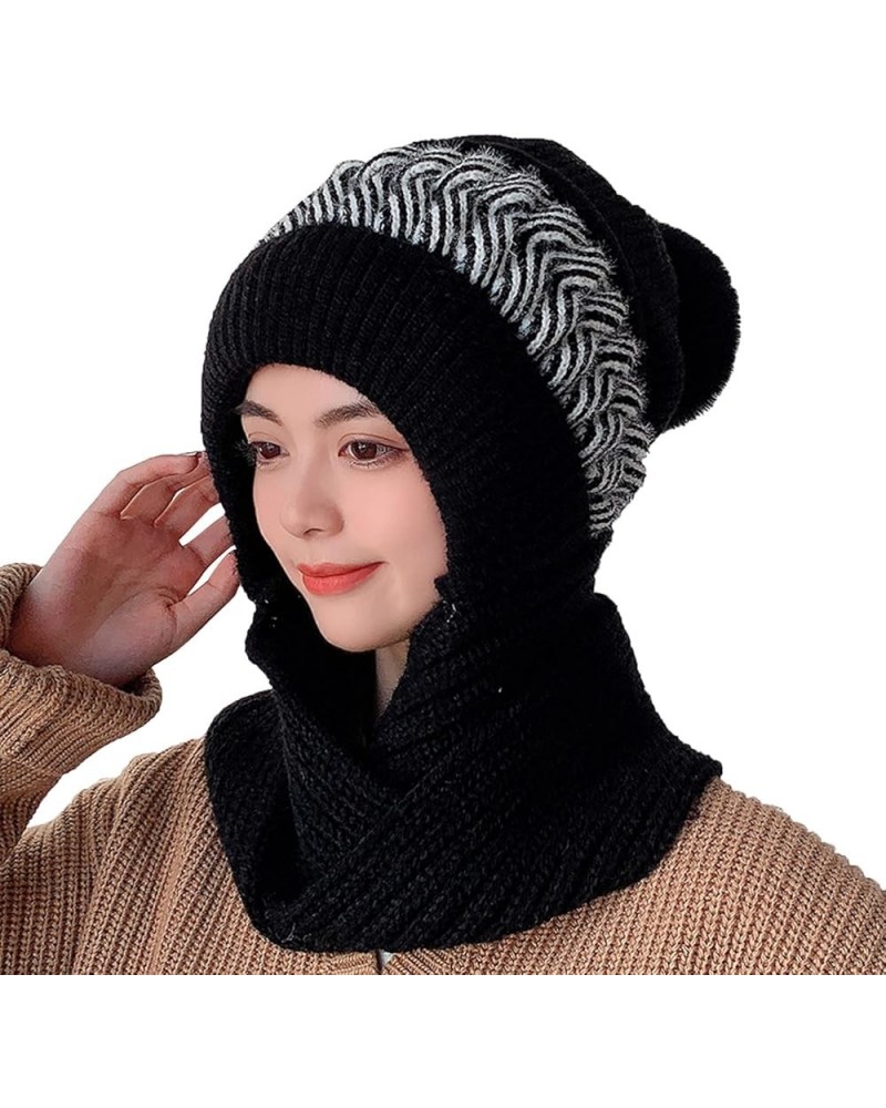 for Men Women Cuffed Cap Soft Slouchy Winter Knit Hats Fisherman Cap Unisex Daily Gifts Valentine's Day Black $10.25 Skullies...