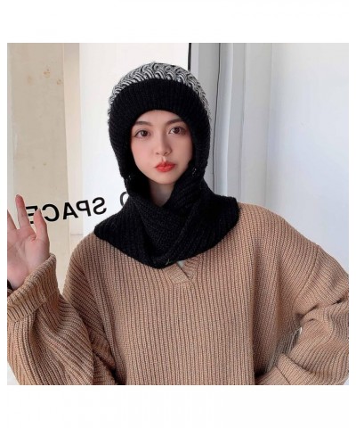 for Men Women Cuffed Cap Soft Slouchy Winter Knit Hats Fisherman Cap Unisex Daily Gifts Valentine's Day Black $10.25 Skullies...